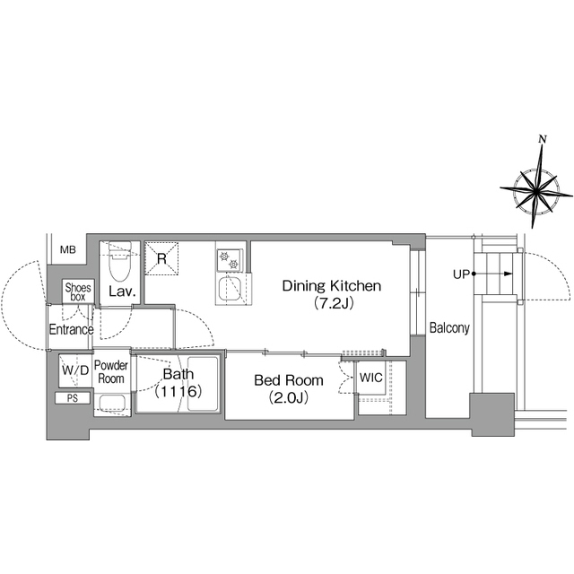 コンフォリア・リヴ大崎の間取り