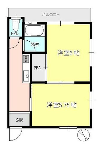 双葉コーポの間取り