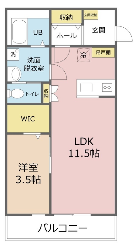 パームコテージ川越20番館の間取り
