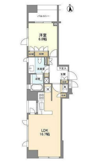 LaSante麻布十番の間取り