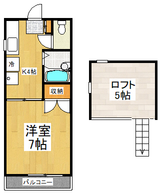 モンシャトー生田Ⅱの間取り