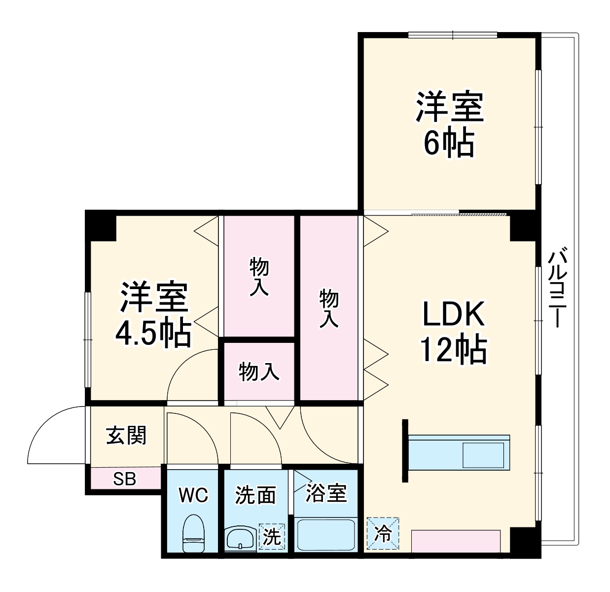 セーフズマンションの間取り