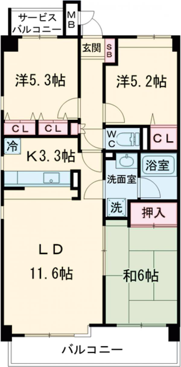 フィオーレの間取り