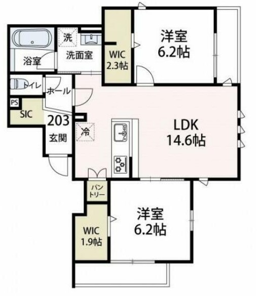 ルガロ ノイエスの間取り