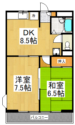 サンライズ百合丘の間取り