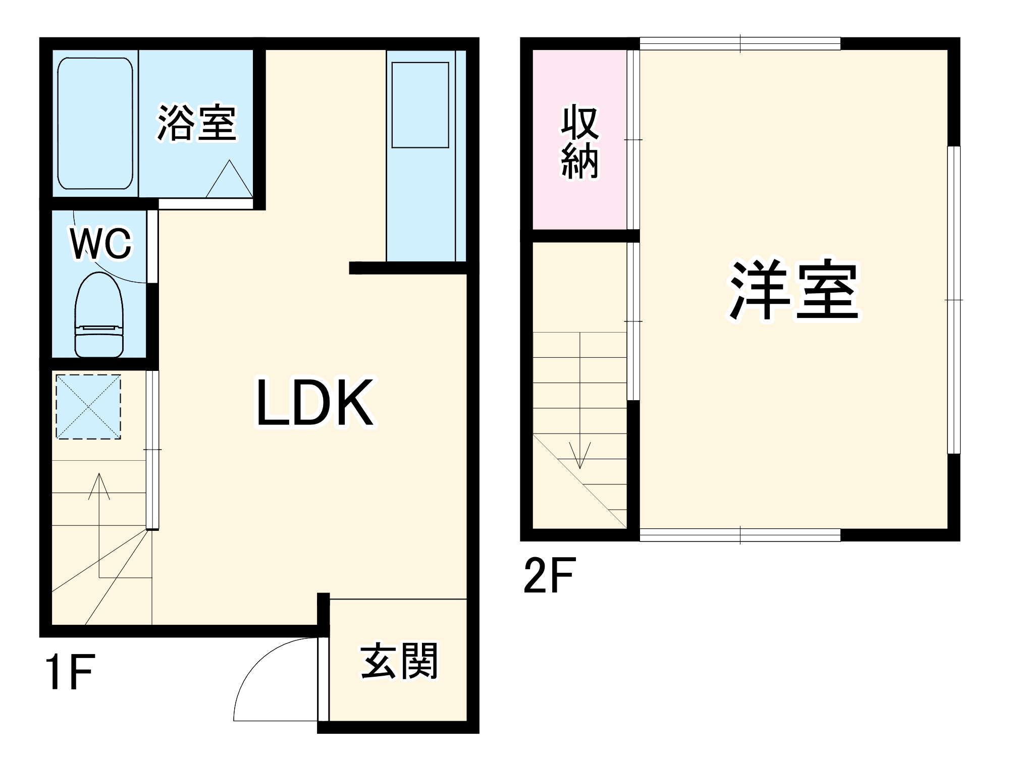 庚台戸建・1号室の間取り