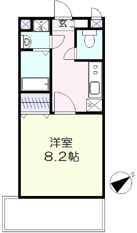 ブリリアント大木Ⅱの間取り