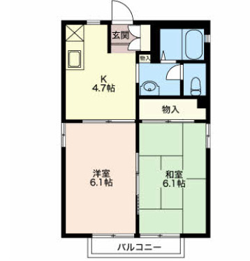 グリーンハイツの間取り