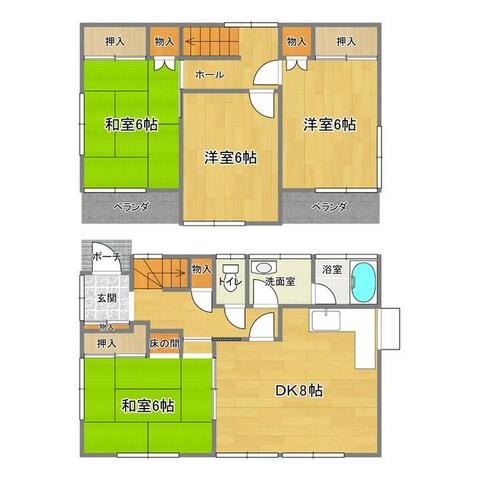 MS邸貸家の間取り