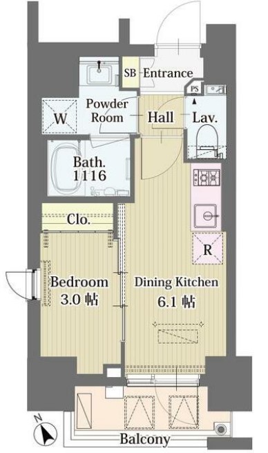 イプセ四谷の間取り