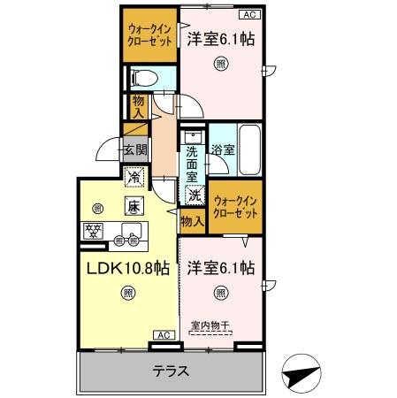 シャンティの間取り