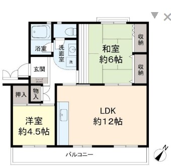 上中ノ原団地3号棟の間取り