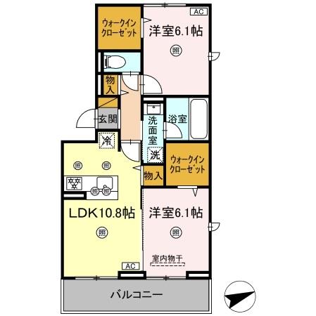 シャンティの間取り