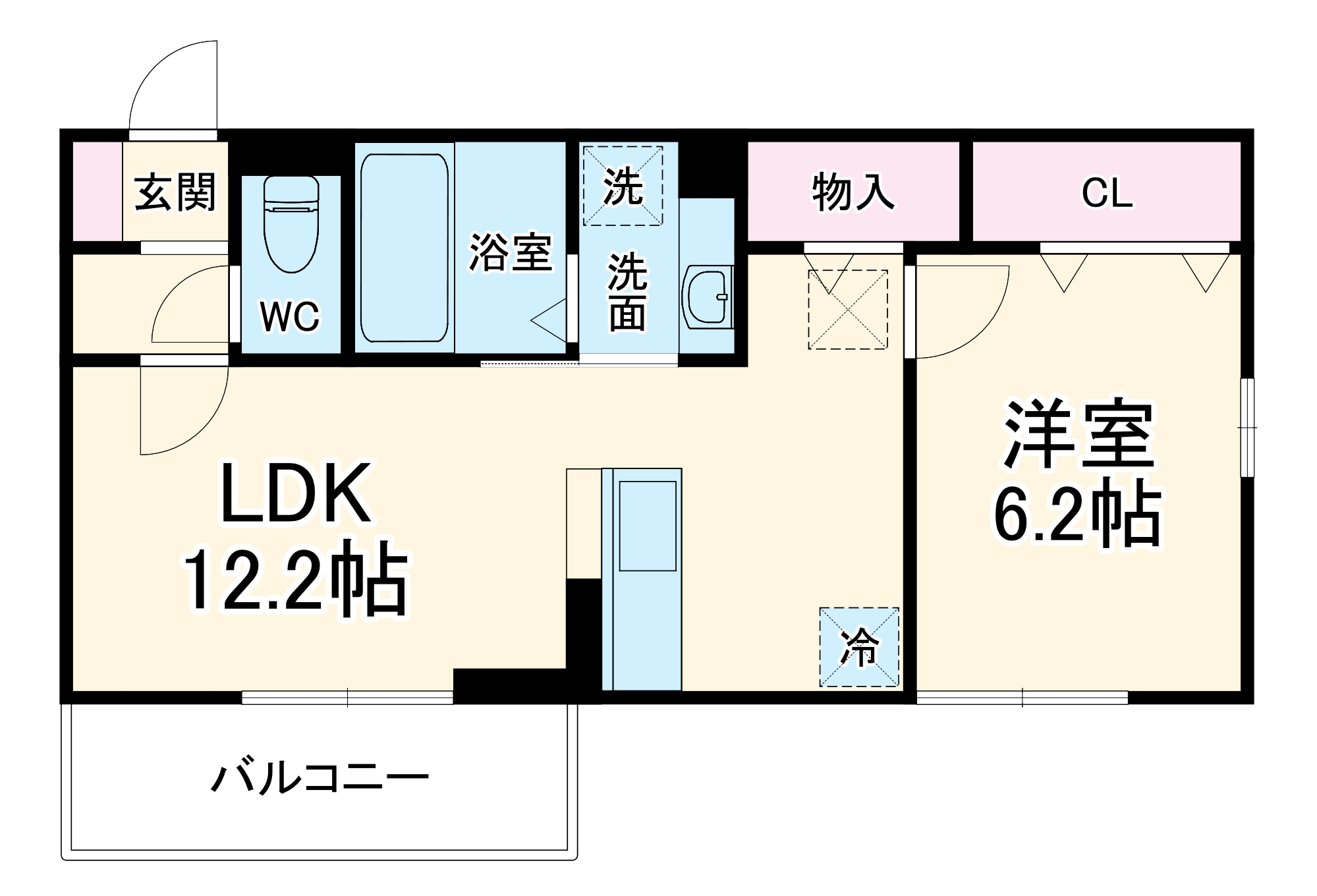 アトリエール松戸の間取り