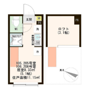 LEXIA新小岩の間取り