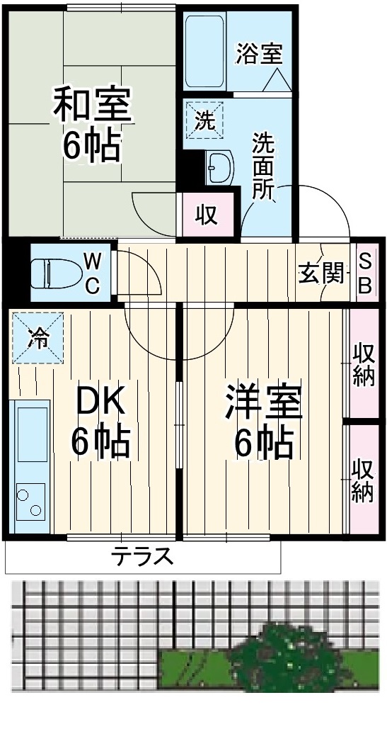 メゾン八千代台2号棟の間取り