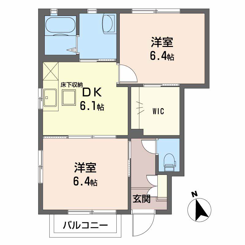 ストロベリーフィールズCの間取り