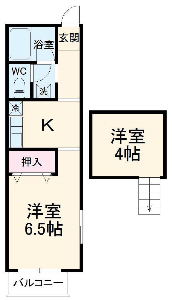 テラス今川Aの間取り