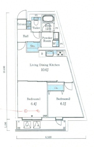 SOLASIAresidence大井町の間取り