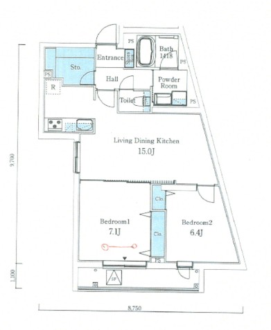 SOLASIAresidence大井町の間取り