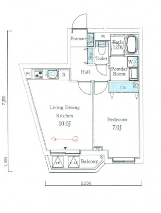 SOLASIAresidence大井町の間取り