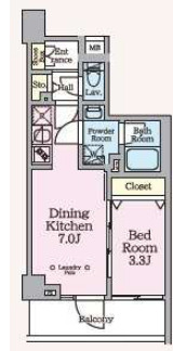 ARKMARKお花茶屋の間取り