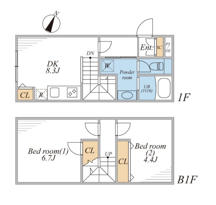 LEGALAND西五反田ANNEXの間取り
