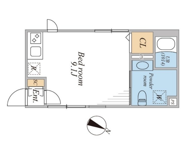 LEGALAND西五反田ANNEXの間取り