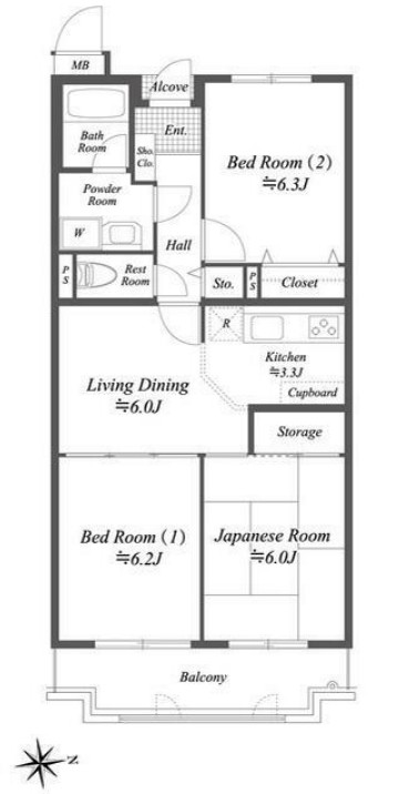 プレジデントミタマの間取り