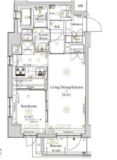 AXAS渋谷笹塚の間取り