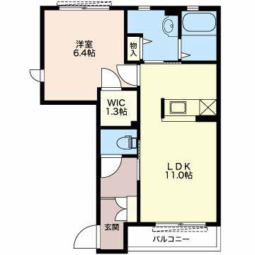 ハピネス橘の間取り