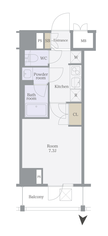 ヴィルドミール浅草橋の間取り