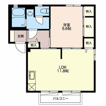 パストラルイイダ?Bの間取り