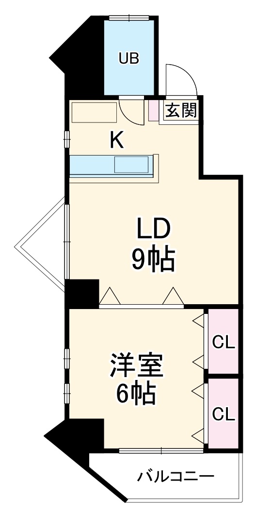 リバーサイドJ1の間取り