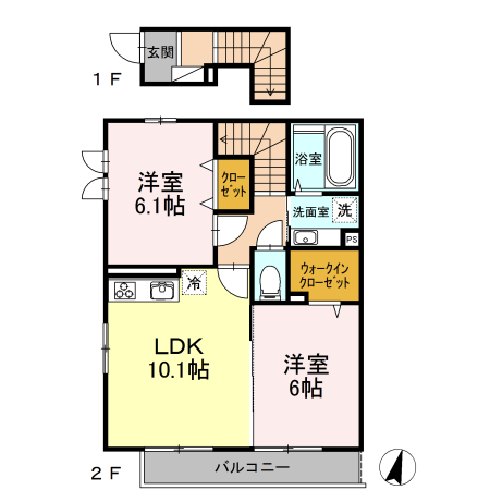 ルミエールAの間取り
