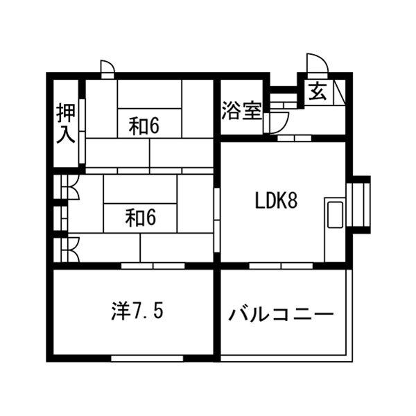 リバーサイドハイツの間取り