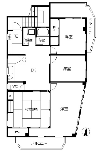 パールハイツの間取り