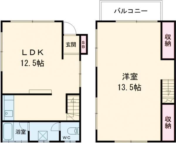 島根2丁目戸建の間取り