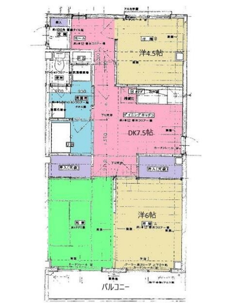 エメラルドハイツの間取り