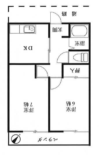 朝日屋ハイツの間取り