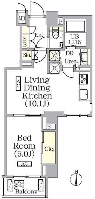 ザ・パークワンズ西池袋の間取り