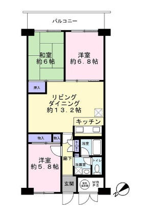 ソレイユ鷹の台C棟の間取り