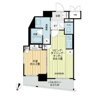 ライオンズクオーレ池袋ソシアの間取り