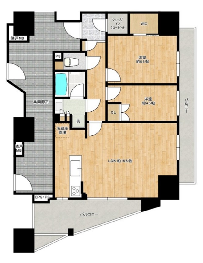 レーベン川口元郷Sta.Front の間取り