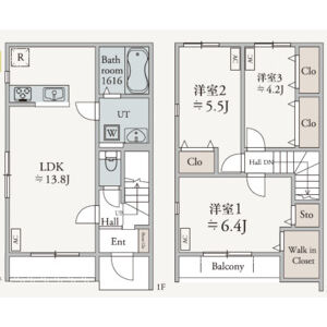 Grandir木更津Ⅱ棟の間取り