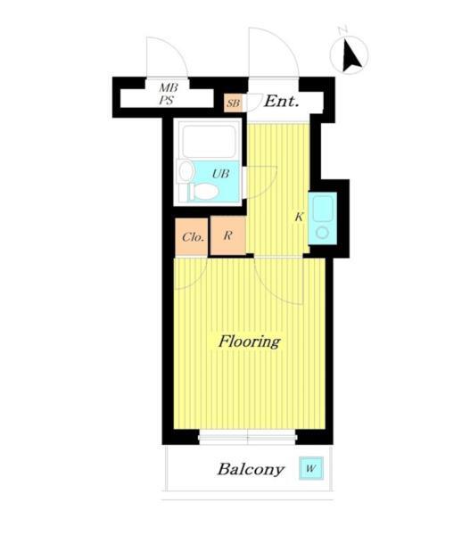 矢野口の完工年月(1992年6月)築の賃貸マンションの間取り