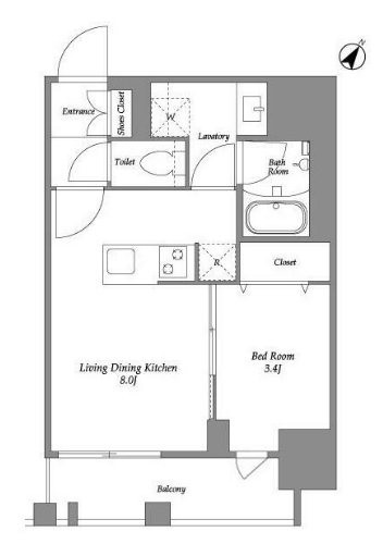 オープンブルーム伊勢佐木町の間取り