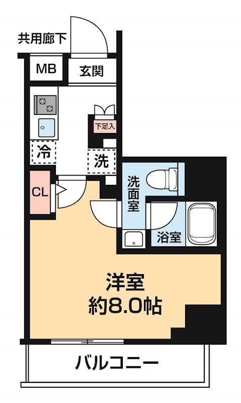 堀切の完工年月(2026年2月)築の賃貸マンションの間取り