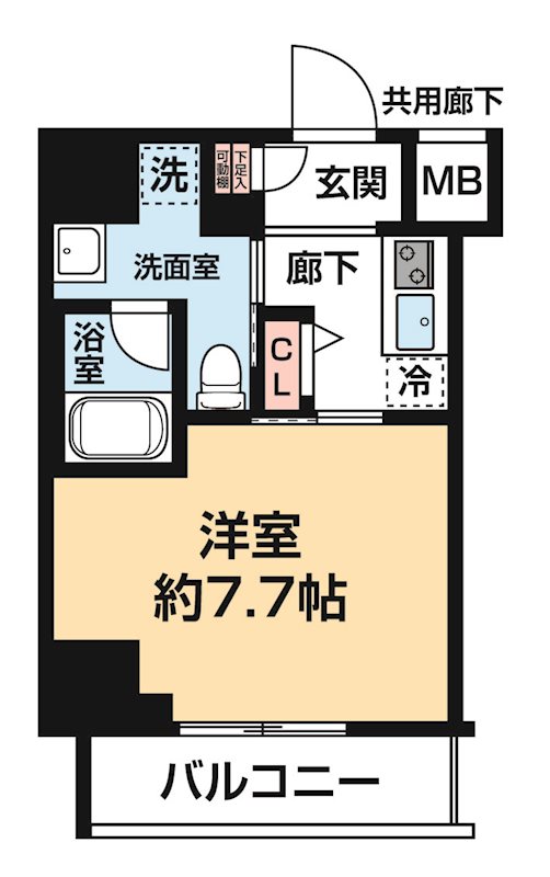 堀切の完工年月(2026年2月)築の賃貸マンションの間取り