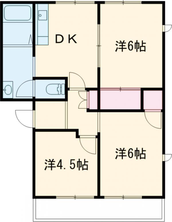 クレセント八幡Aの間取り